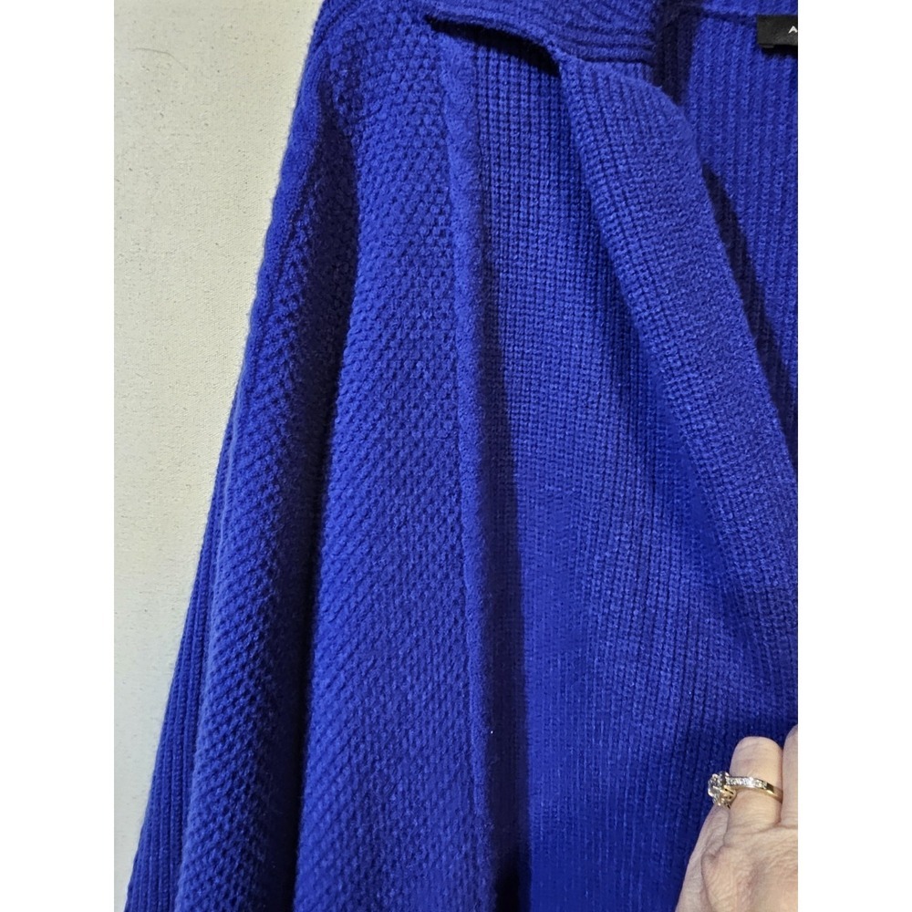 Ann Taylor Loft Women's Electric Blue Rib Cardigan Open Front Size Small - Picture 6 of 10